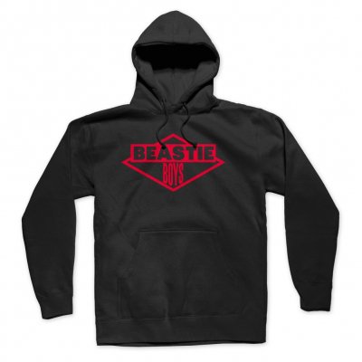 beastie-boys - Red Logo Hoodie (Black)
