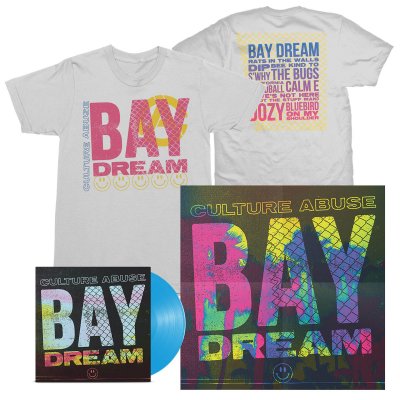 Culture Abuse - Bay Dream LP (Opaque Blue) + Bay Dream Tee (White) Bundle