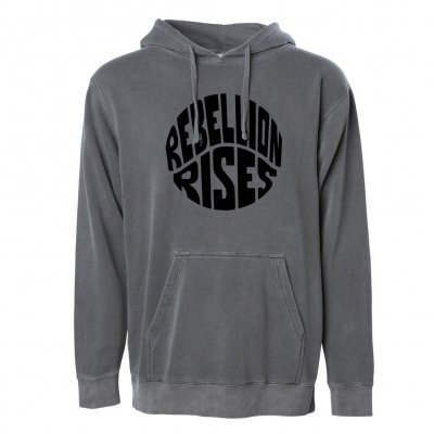 ziggy-marley - Rebellion Rises Black Pigment Dyed Hoodie