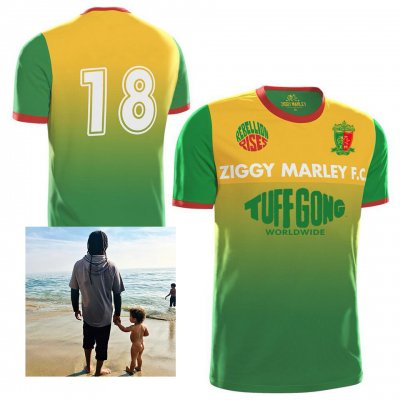 ziggy-marley - Rebellion Rises CD + 2018 Tuff Gong Jersey Bundle