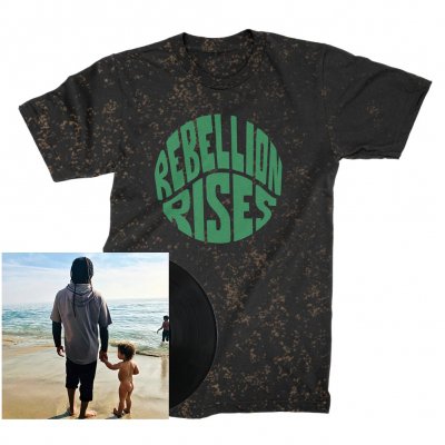 ziggy-marley - Rebellion Rises LP + Speckled T-Shirt (Black) Bundle