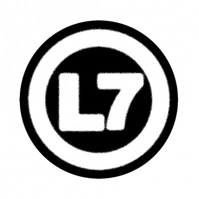 l7 - Logo Patch (White/Black)