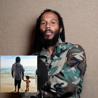 ziggy-marley - Rebellion Rises LP + Custom Embroidered Tuff Gong Worldwide Army Jacket (Camo) Bundle