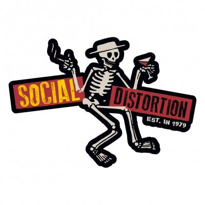social-distortion - Die Cut Skelly w/Logo Sticker
