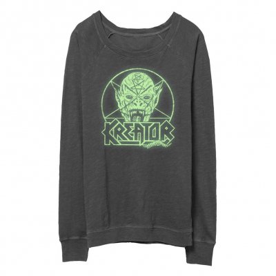 valhalla - Pentagram Demon - Women's Crew Neck (Glow In The D