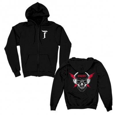 fozzy - Fozzy Skull Zip Up Hoodie (Black)