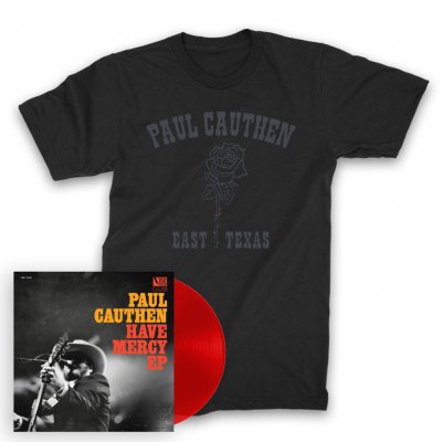paul-cauthen - Have Mercy 12" EP (Trans Red) + East TX Rose T-Shirt (Black)