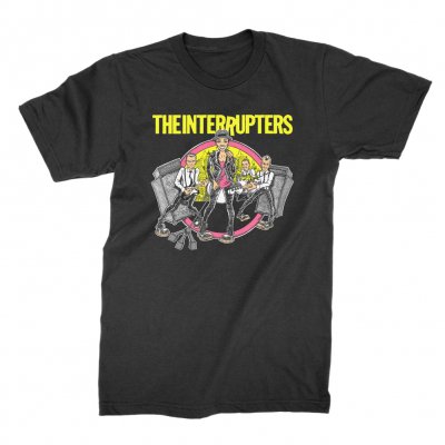 the-interrupters - Cartoon Band T-Shirt (Black)