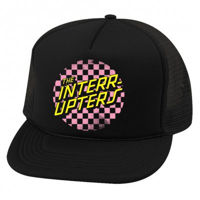 the-interrupters - Checkered Trucker Hat (Pink/Yellow)