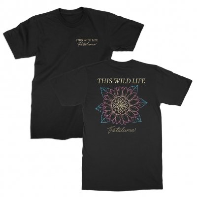 this-wild-life - Petaluma Flower Tee (Black)