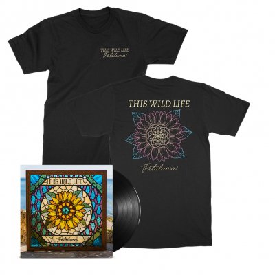 this-wild-life - Petaluma Flower Tee (Black) + Petaluma LP (Black) Bundle