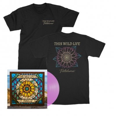 this-wild-life - Petaluma Flower Tee (Black) + Petaluma LP (Pink) Bundle