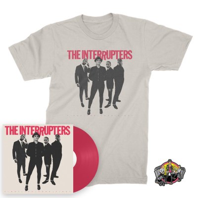 Fight The Good Fight LP (Pink) + Cover T-Shirt (Natural) + Road To Ruin Enamel Pin Bundle
