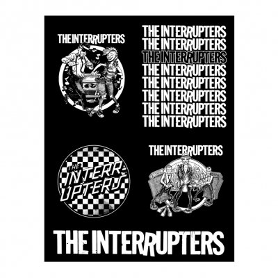 the-interrupters - 4 Design Sticker Sheet (Black & White)
