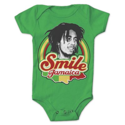 Bob Marley - Smile Jamaica Onesie (Green)