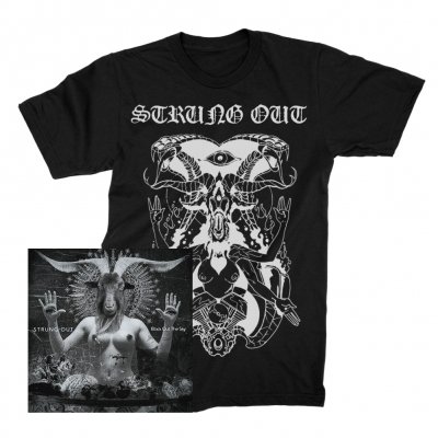 strung-out - Black Out The Sky CD + Baphomet Tee (Black) Bundle