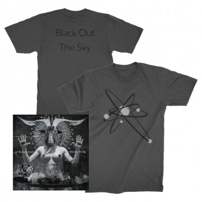 strung-out - Black Out The Sky CD + Reflective Astrolux Tee (Vintage Black) Bundle
