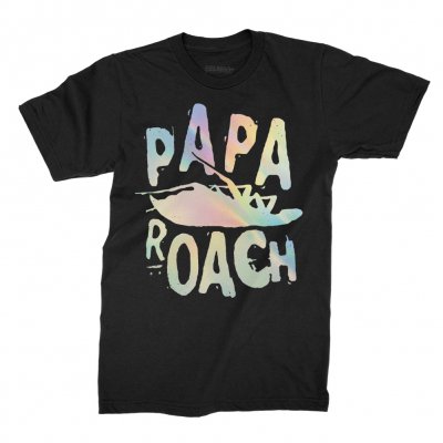 papa-roach - Classic Logo Foil Tee (Black)