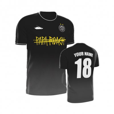 papa-roach - Golden Yellow Logo Soccer Jersey (Custom)
