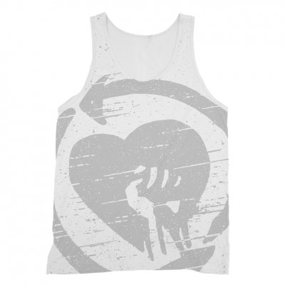 Oversized Static Logo Tank (White)