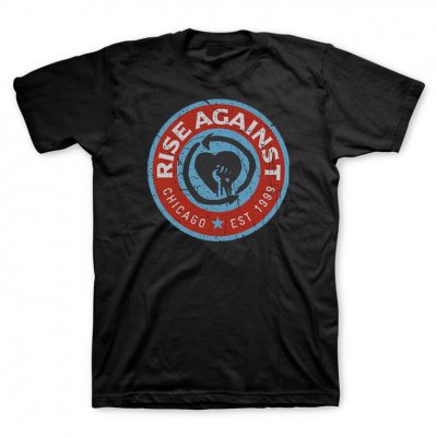 rise-against - Blue Circle Tee (Black)