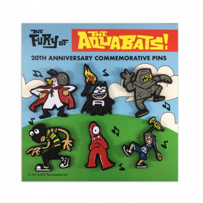 the-aquabats - The Fury Of The Aquabats Enamel 6-Pin Set
