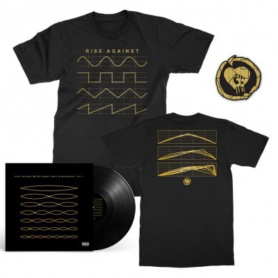 rise-against - The Ghost Note Symphonies, Vol. 1 LP (Black) + Ghost Note Symphonies Tee + Ghost Note Patch Bundle
