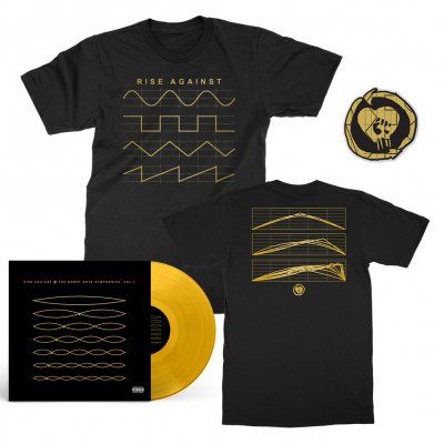 rise-against - The Ghost Note Symphonies, Vol. 1 LP (Yellow) + Ghost Note Symphonies Tee + Ghost Note Patch Bundle