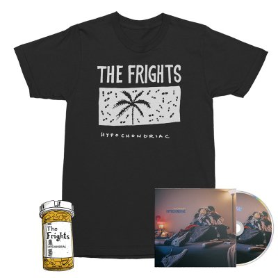 The Frights - Hypochondriac CD + Palm Trees Tee (Black) + Pill Enamel Pin Bundle