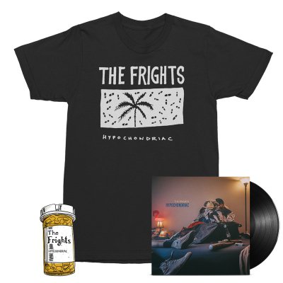 The Frights - Hypochondriac LP (Black) + Palm Trees Tee (Black) + Pill Enamel Pin Bundle