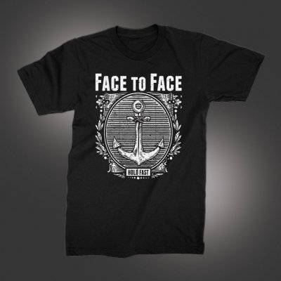 face-to-face - Anchor T-Shirt (Black)