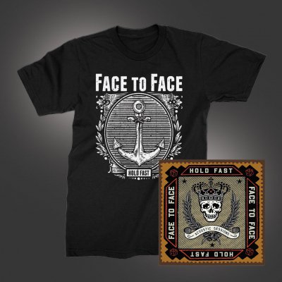 face-to-face - Hold Fast Acoustic Sessions CD + Anchor T-Shirt (Black) Bundle