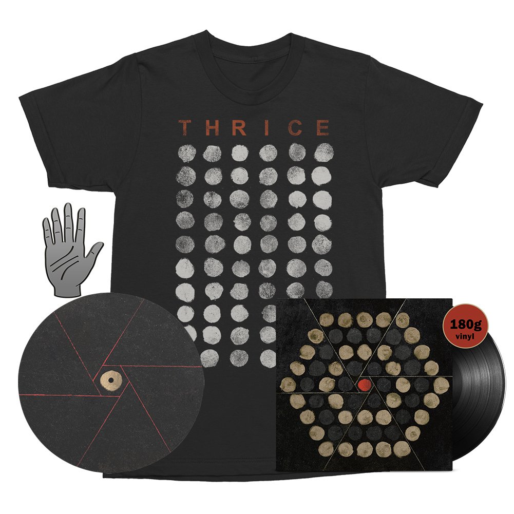 Palms Lp Black 180g Tee Black Enamel Pin Slipmat Bundle