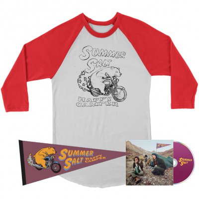 Summer Salt - Happy Camper CD + Raglan (White/Red) + Pennant Bundle