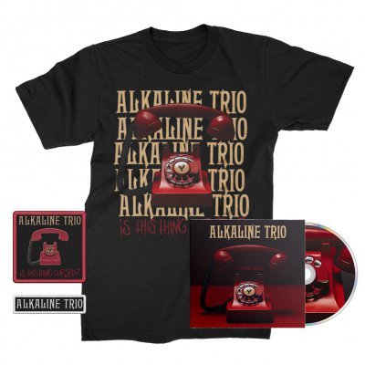 alkaline-trio - Is This Thing Cursed? CD + Repeater Tee (Black) + Patches (2) Bundle