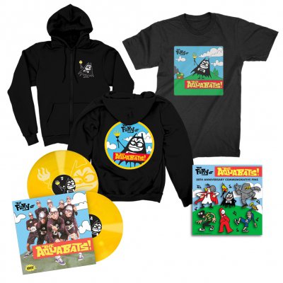 the-aquabats - The Fury Of The Aquabats Remastered 2xLP (Yellow) + Fury Bat '97 Tee + Fury Bat Zip-Up Hoodie + Enamel Pin Set Bundle