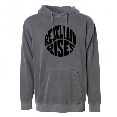 ziggy-marley - Rebellion Rises Black Pigment Dyed Hoodie