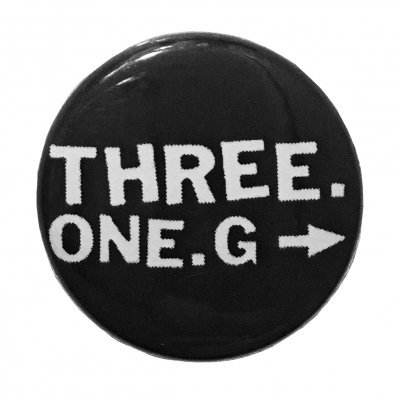 IMAGE | Three One G Logo Button (Black)