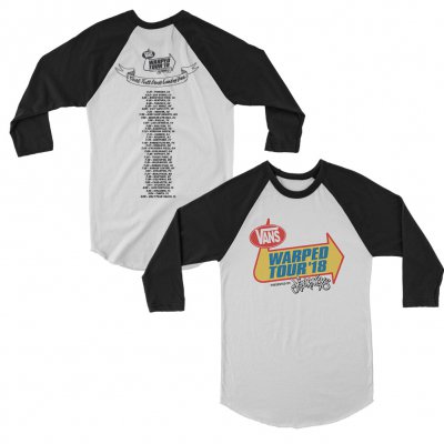 vans-warped-tour - Classic Logo 2018 Raglan (White/Black)