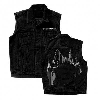 rise-against - We Are The Wolves Custom Denim Vest