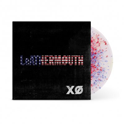frank-iero - XO LP (Opaque White w/ Blue & Red Swirl)