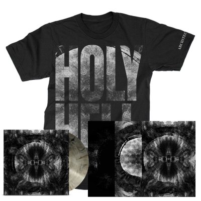 architects - Holy Hell LP (Clear/Black) + Holy Hell T-Shirt (Black) + Litho Set Bundle