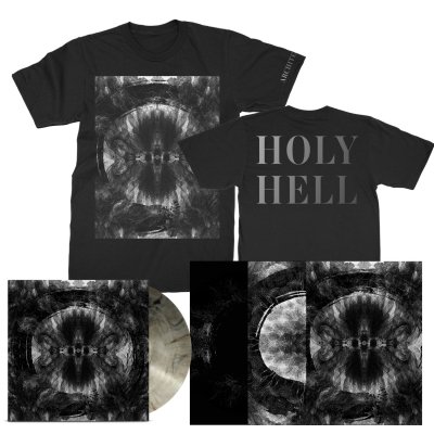 architects - Holy Hell LP (Clear/Black) + Cover T-Shirt (Black) + Litho Set Bundle