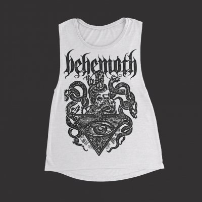 behemoth - Death Crest Women's Muscle Tank Top (White)