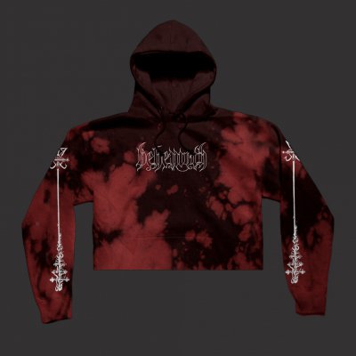 behemoth - Crucifix Women’s Crop Top Sweatshirt (Bloodlet)