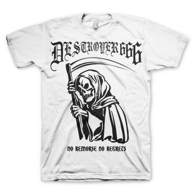 Destroyer 666 - No Remorse T-Shirt (White)