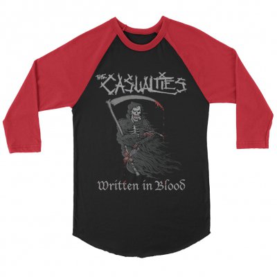 the-casualties - Written in Blood Raglan (Black/Red)