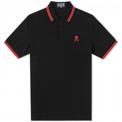rancid - D Skull Embroidered Polo (Black)