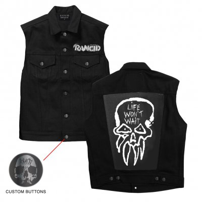 rancid - LWW Custom Denim Vest (Black)