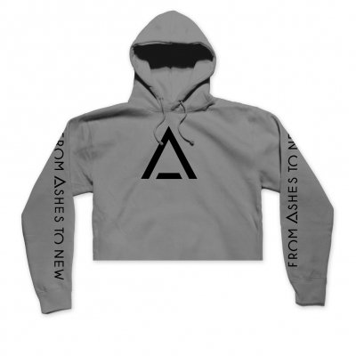 from-ashes-to-new - A Logo Women's Crop Hoodie (Grey)